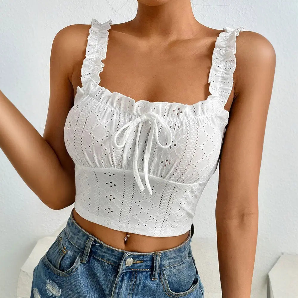 Women's Elegant Lace Camisole Flattering Top null