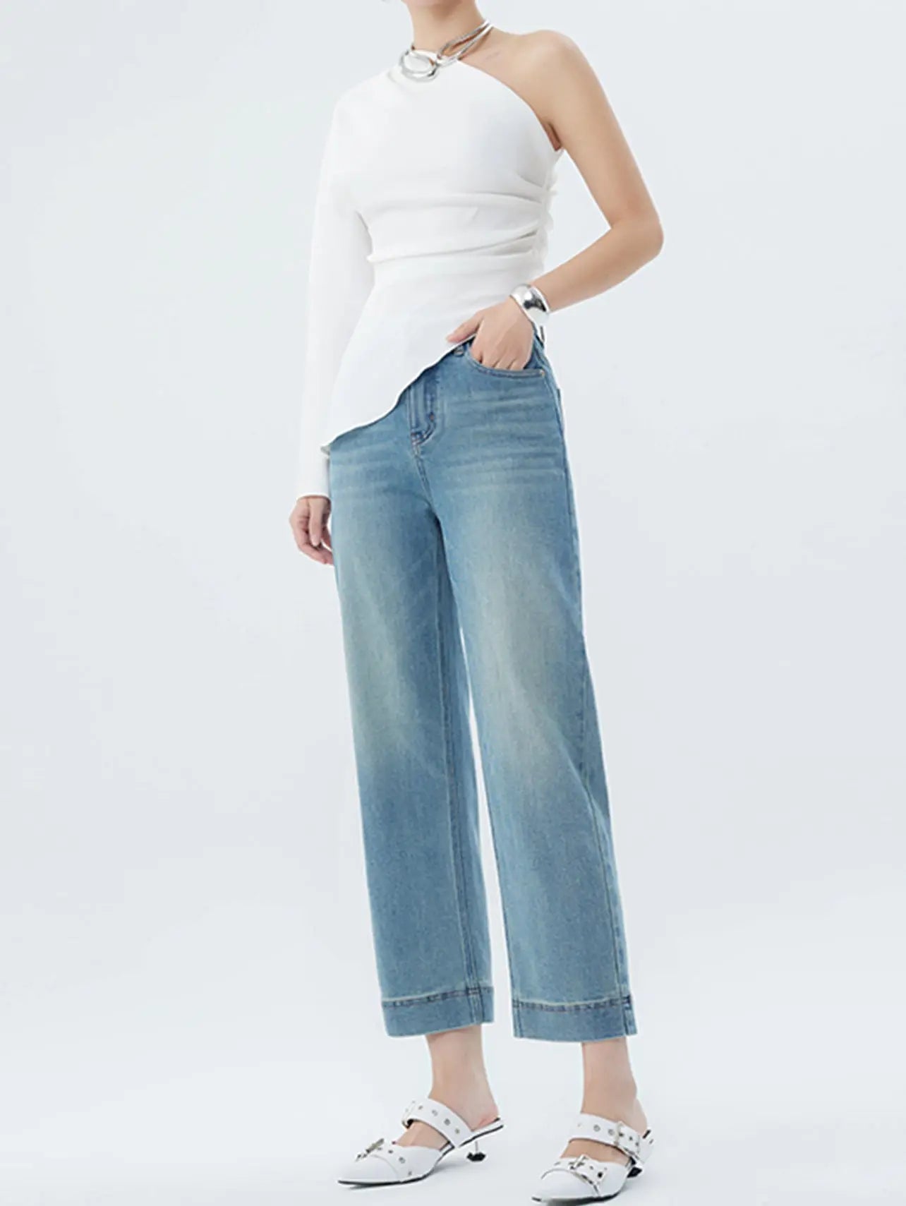 Women Fashion Personality Spring Jeans null