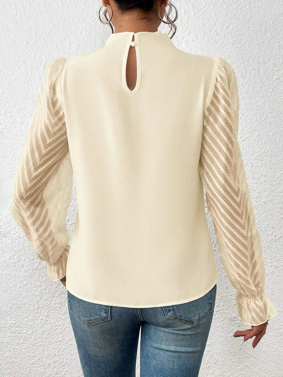 Women's Half-turtleneck Long-sleeved Top null