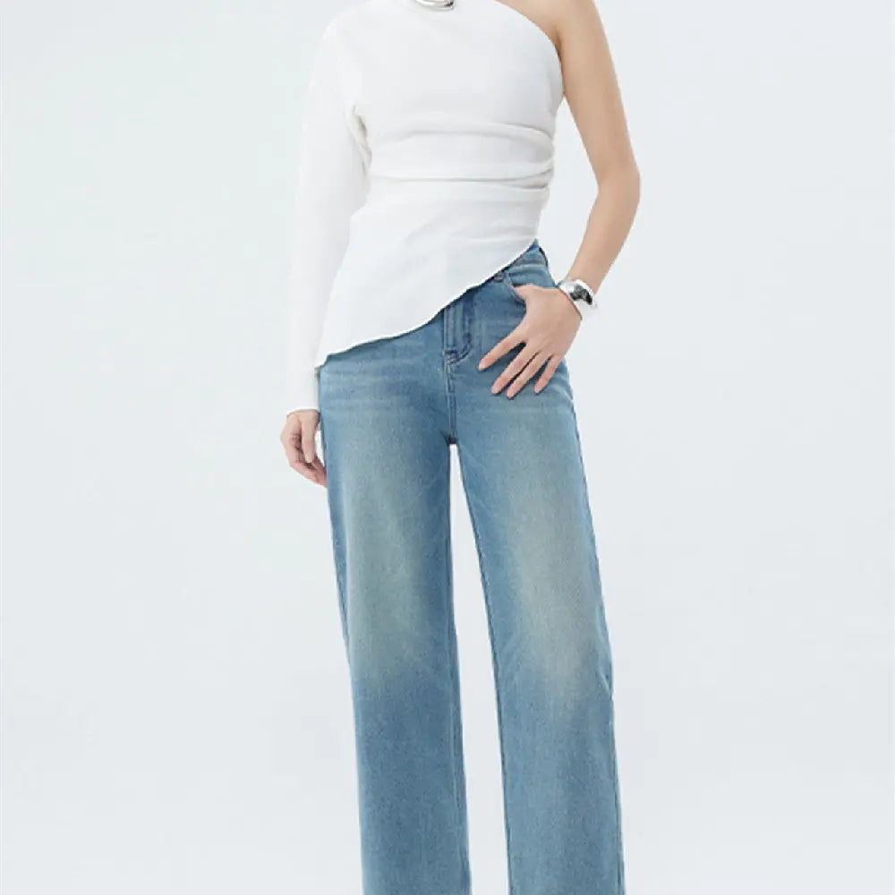 Women Fashion Personality Spring Jeans null