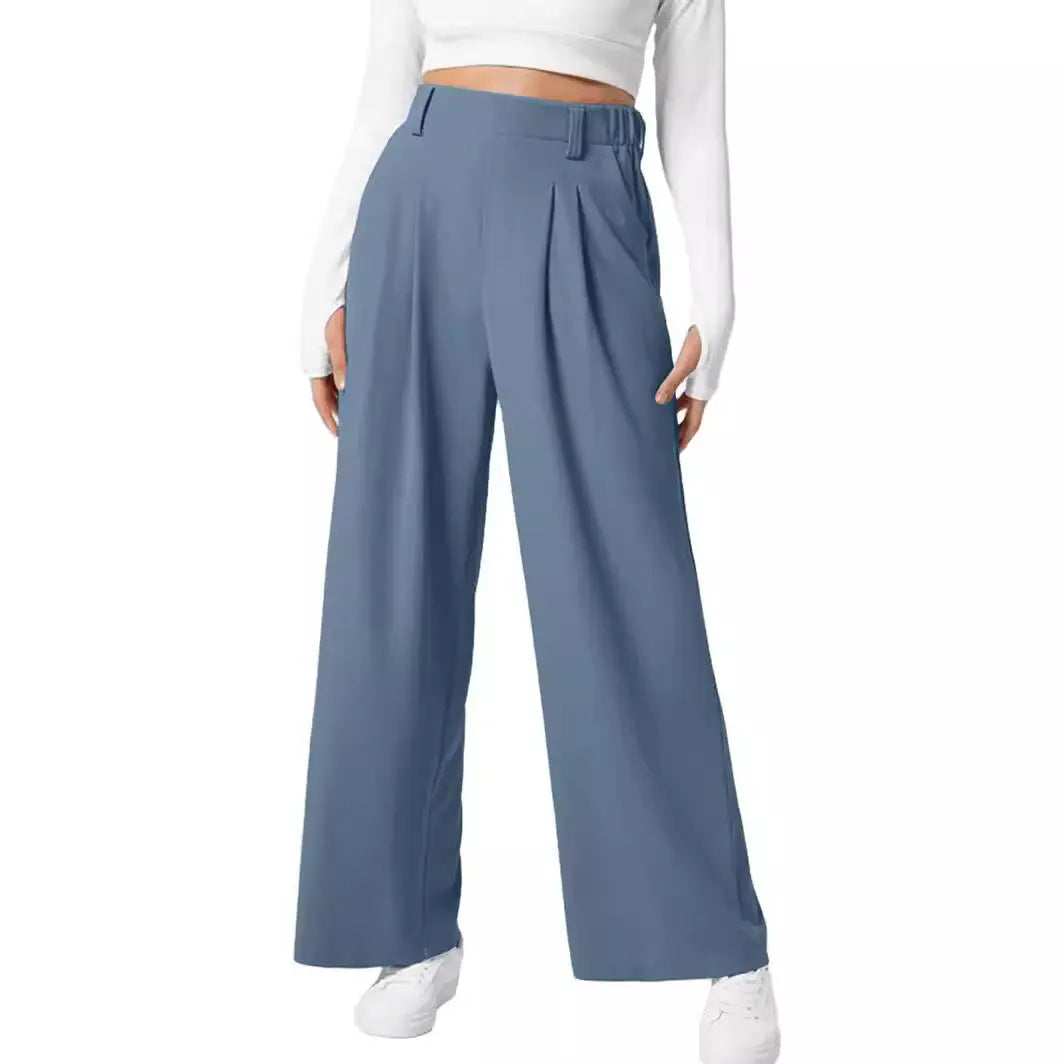 Women's Wide Leg Waffle Knit Casual Pant null