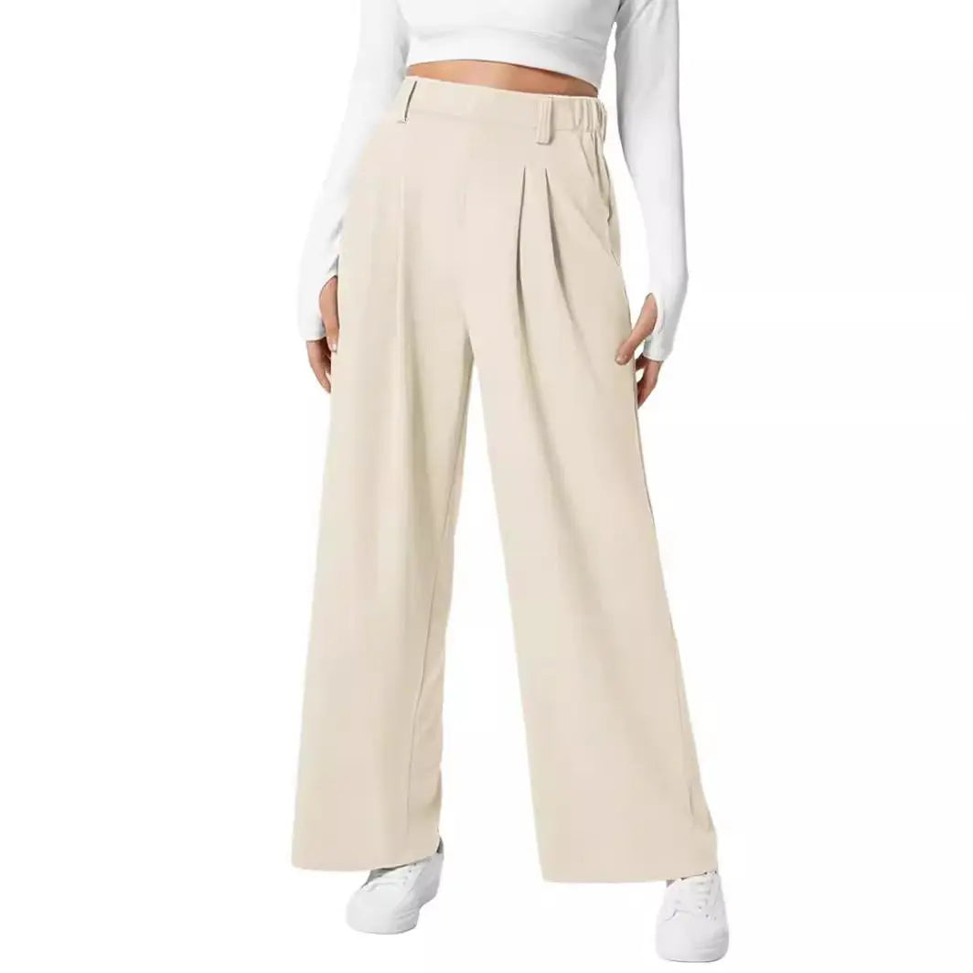 Women's Wide Leg Waffle Knit Casual Pant null